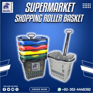 Supermarket Shopping Roller Basket